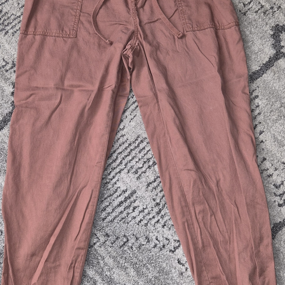 a new day Dusty Rose Drawstring Casual Pants